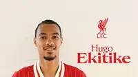 Hugo Ekitike saat diresmikan sebagai pemain Liverpool. (X/Liverpool)