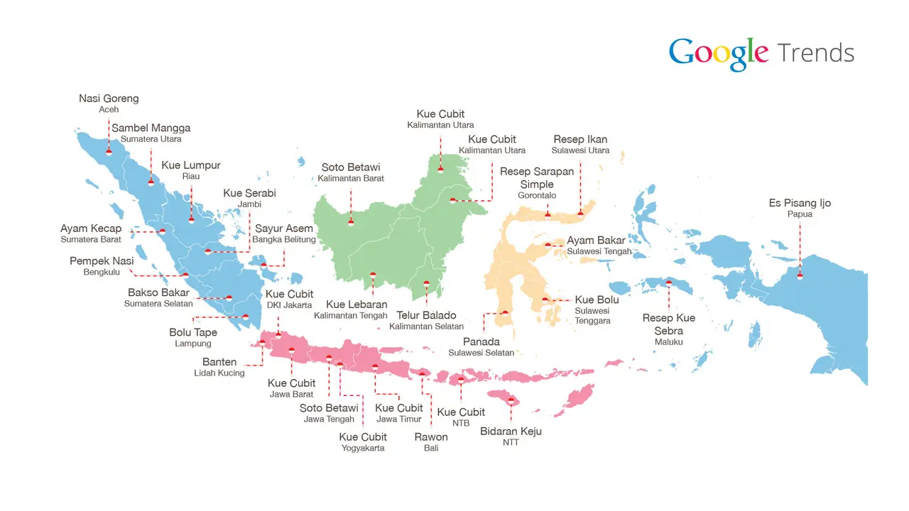 Ini Dia Makanan Paling Dicari di Indonesia