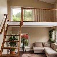 Desain Rumah Kecil di Desa dengan Mezzanine Sederhana (Sumber: Meta AI)