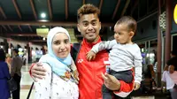 Tontowi Ahmad selalu mendapat dukungan dari sang istri, Michelle Harminc, saat berlaga pada ajang Olimpiade Rio de Janeiro 2016. (PBSI)