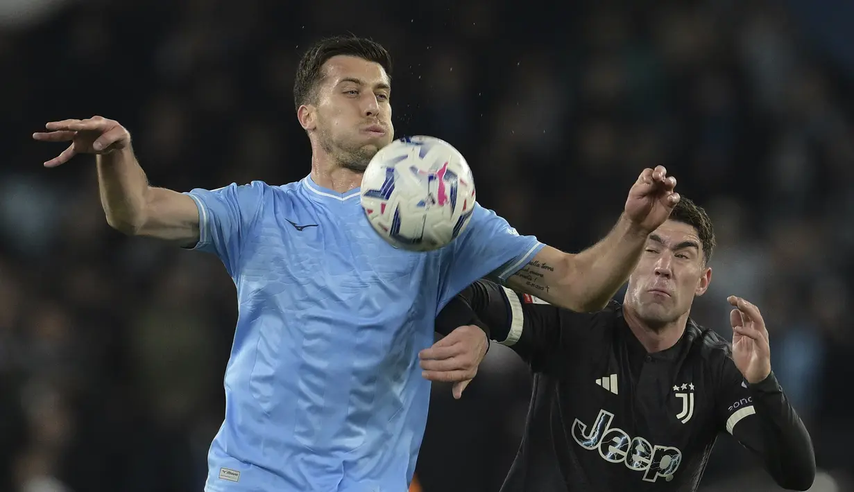 Meski kalah dari Lazio,  Si Nyonya Tua tetap lolos dengan agregat 3-2. (Fabrizio Corradetti/LaPresse via AP)