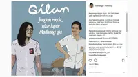 Kaesang Pangarep bikin meme film Dilan 1990 [foto: instagram]