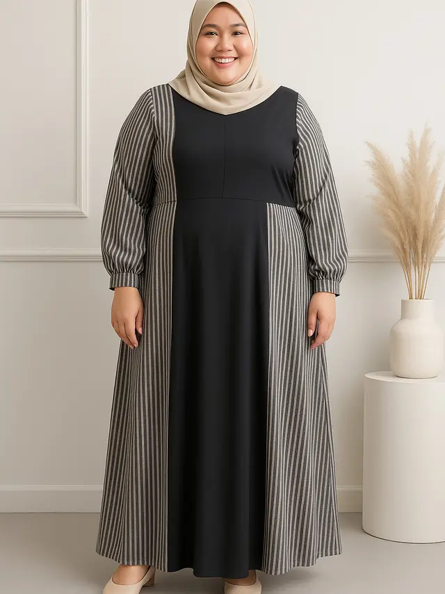 Gamis Salur untuk Orang Gemuk, Lengkap dengan Tips Memilihnya