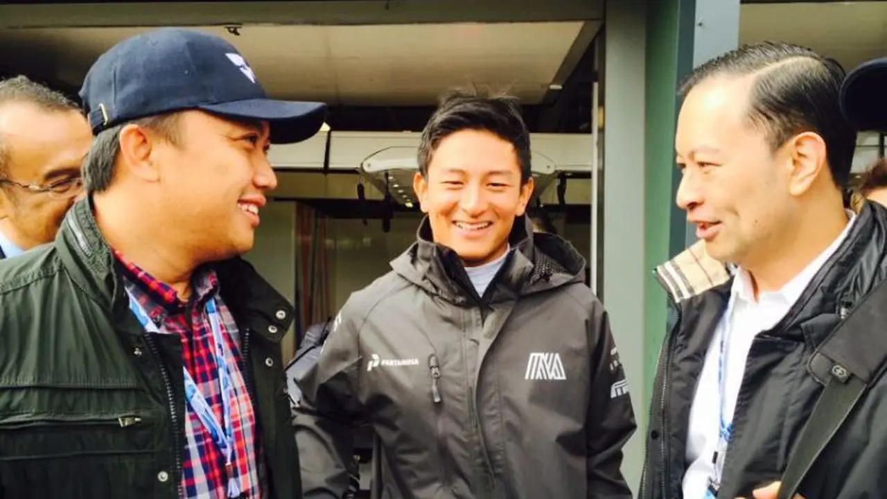 Imam Nahrawi, Rio Haryanto dan Thomas Trikasih Lembong 