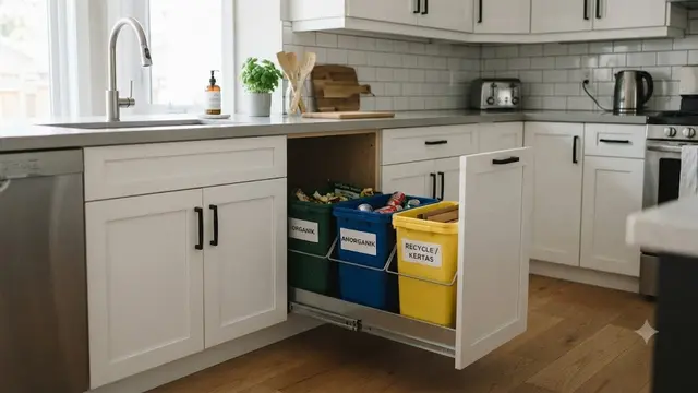 Area Tempat Sampah di Dapur (AI Generated)