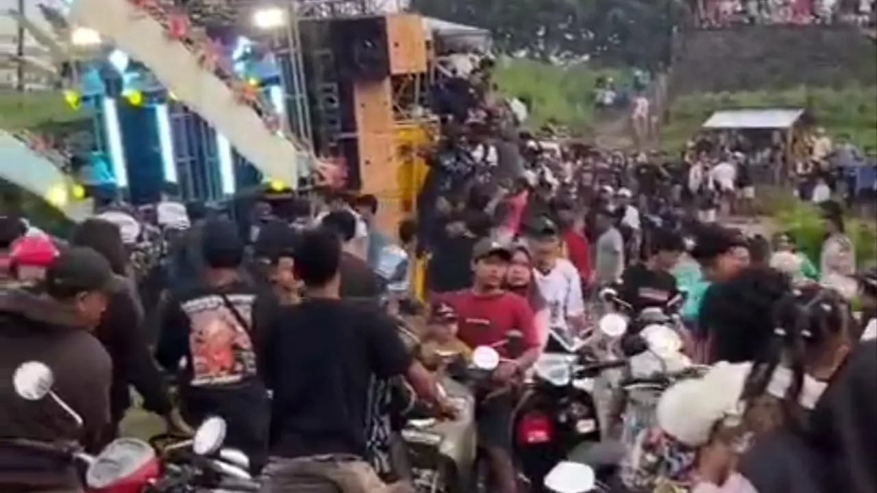 Truk sound horeg gagal menanjak
