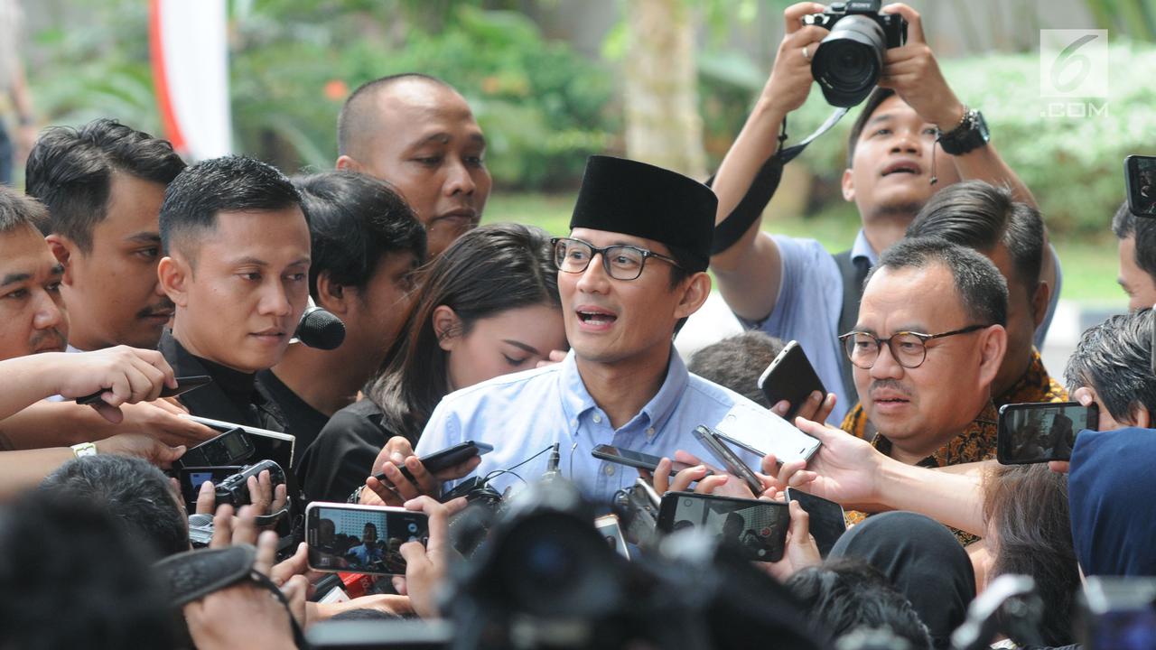 Sandiaga Uno Serahkan LHKPN ke KPK
