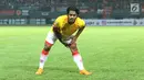 Pemain sayap Selangor FA, Ilham Udin Armaiyn jelang laga persahabatan melawan Persija di Stadion Patriot Candrabhaga, Bekasi, Kamis (6/9). Persija kalah 1-2. (Liputan6.com/Helmi Fithriansyah)