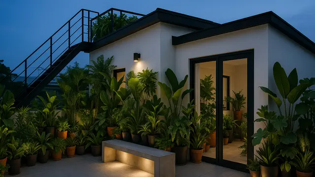 Model Rumah Kecil dengan Rooftop ala Pinterest