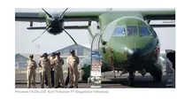Pesawat buatan PT Dirgantara Indonesia (PTDI) CN235-220 Military Transport diekspor ke Nepal. (Merdeka.com)