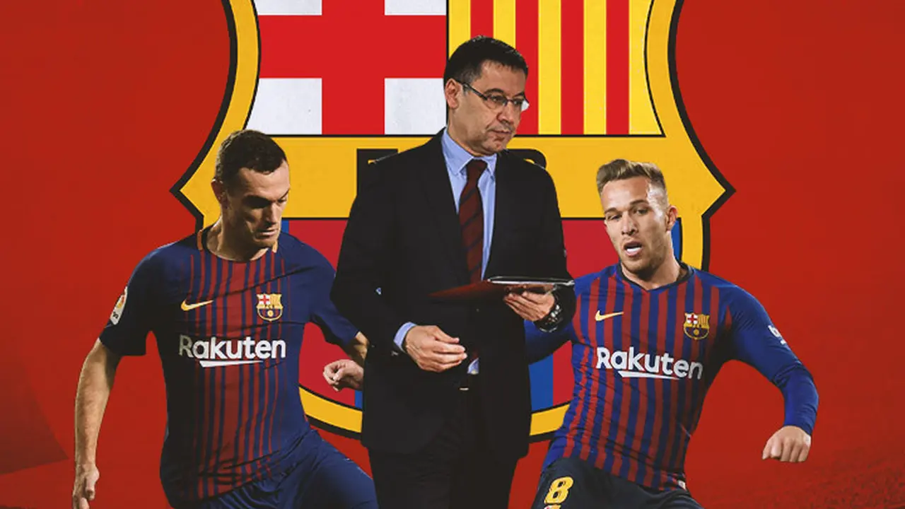 Barcelona - Thomas Vermaelen, Josep Maria Bartomeu, Arthur Melo