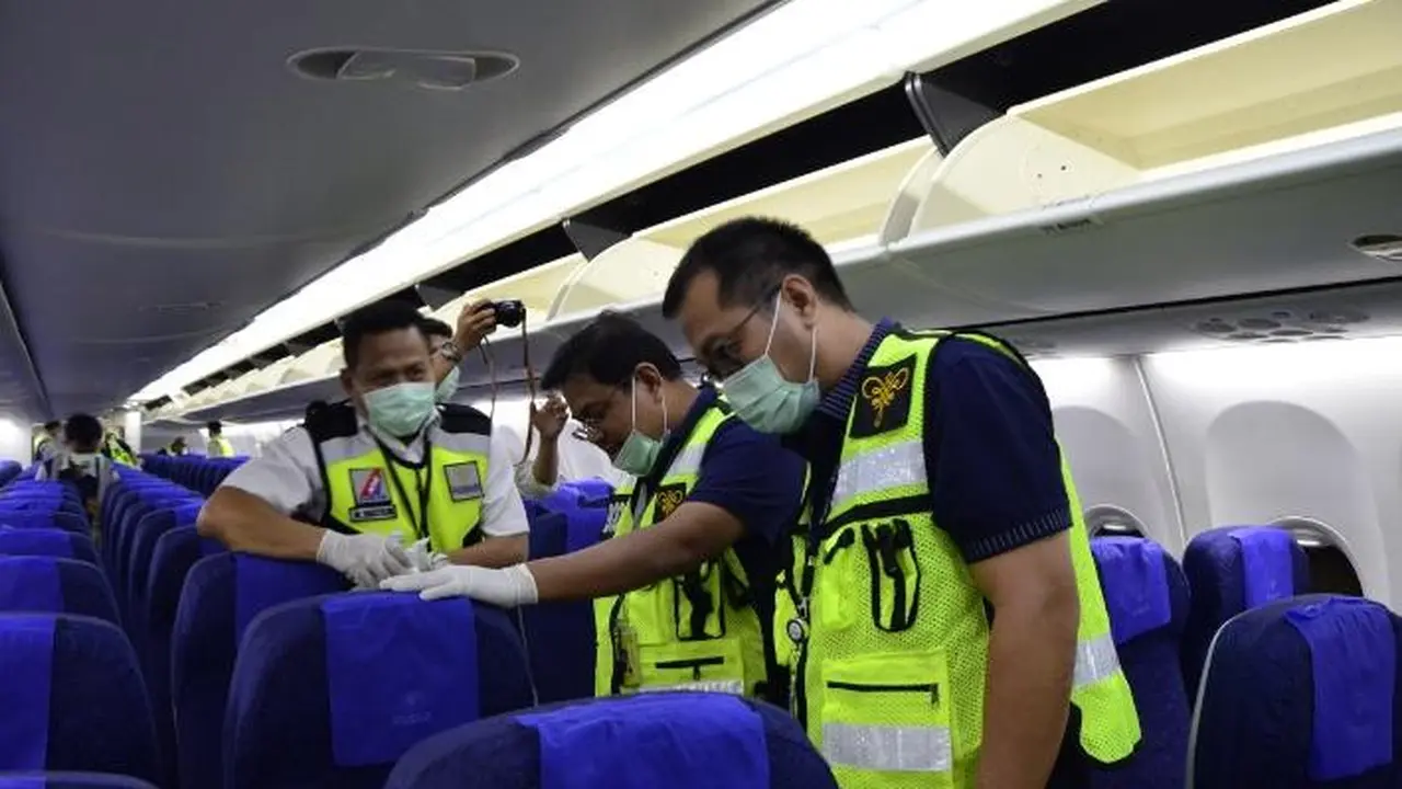 . Jajaran Direksi Sriwijaya Air menggelar aircraft cleaning. Dok Sriwijaya Air