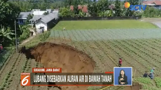 BMKG menyatakan fenomena tanah amblas yang terjadi di Kadudampit, Sukabumi, akibat air di bawah tanah.