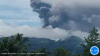Gunung Dukono kembali erupsi pada Jumat (21/3/2025), pukul 10.57 WIT. (Liputan6.com/ Dok PVMBG)