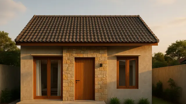 Rumah Sederhana Minimalis 9x6 Atap Genteng