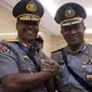 Kombes Pol Yusri Yunus resmi menjabat Kabid Humas Polda Metro Jaya mengantikan posisi Brigjen Pol Argo Yuwono, Kamis (21/11/2019). (Liputan6.com/ Ady Anugrahadi)