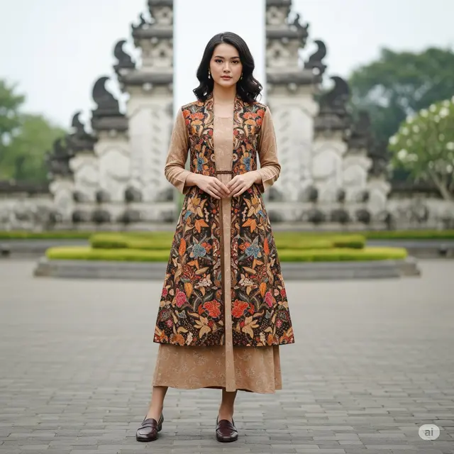 Kombinasi Jas dan Batik. Foto: Gemini