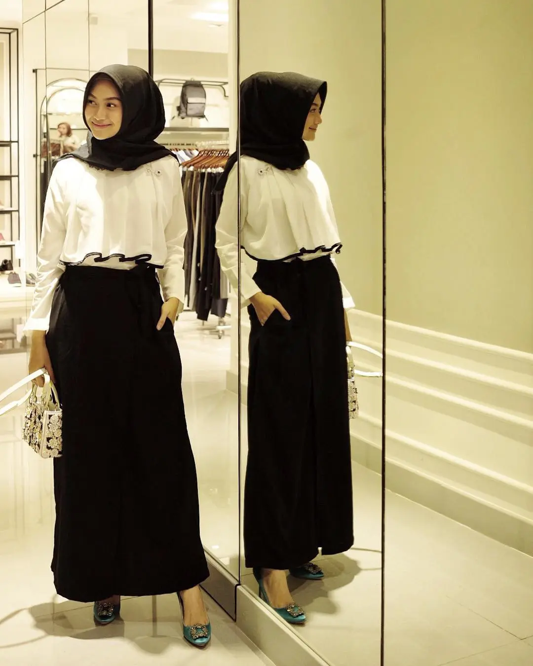 Deretan baju Lebaran yang jadi tren ala Hijab Blogger. (sumber foto: @indahnadapuspita/instagram)