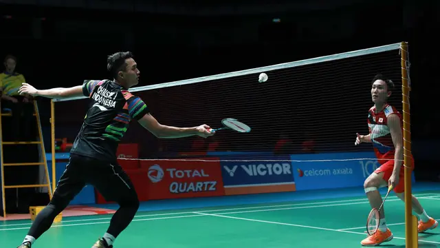 Jonatan Christie, Malaysia Terbuka 2018, Kento Momota