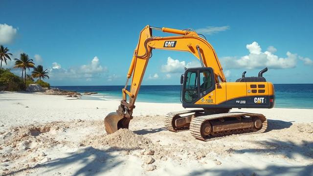 ilustrasi ekspor pasir laut. (Foto By AI)