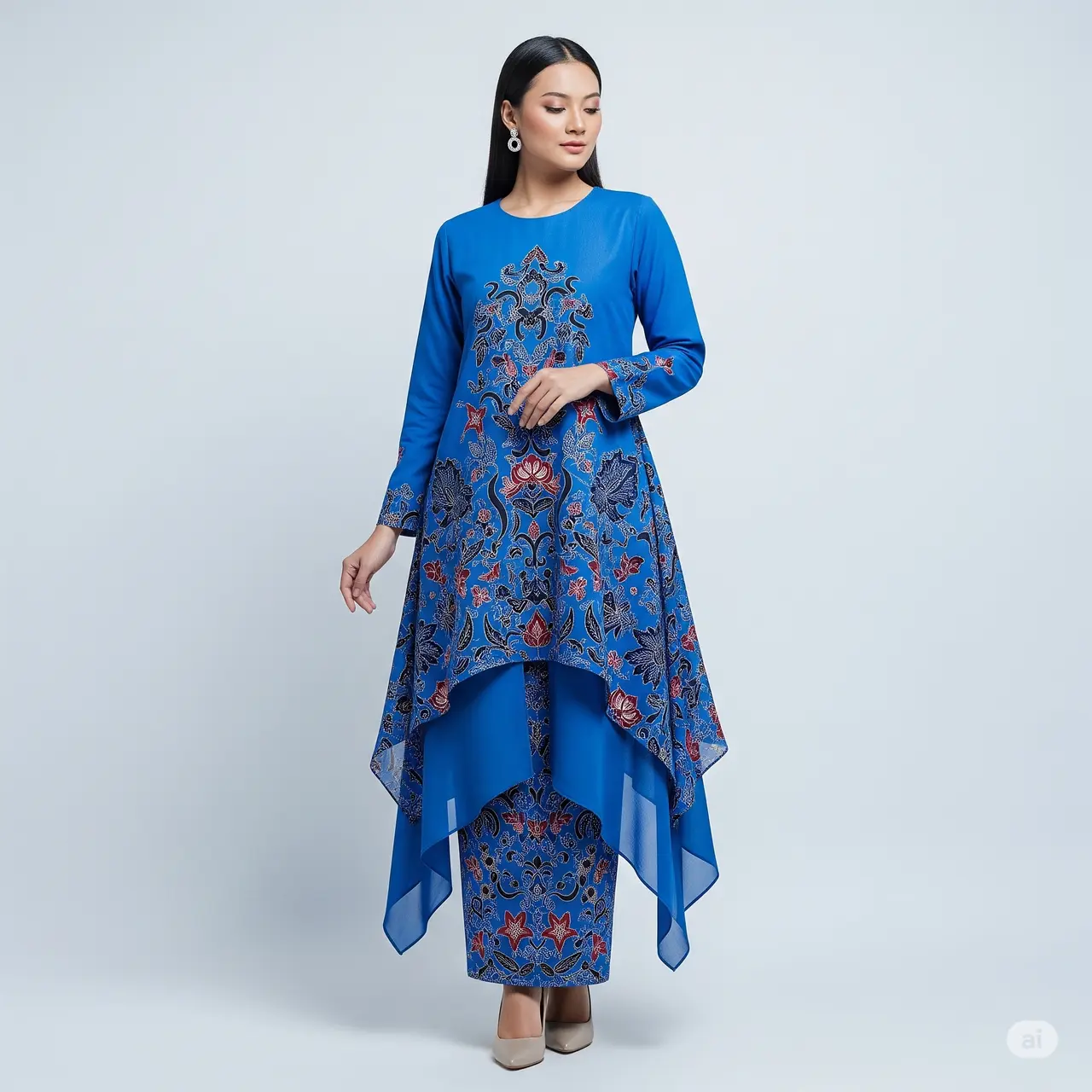 7 Model Batik Wanita Layer Chiffon: Perpaduan Anggun Warisan Budaya dan ...