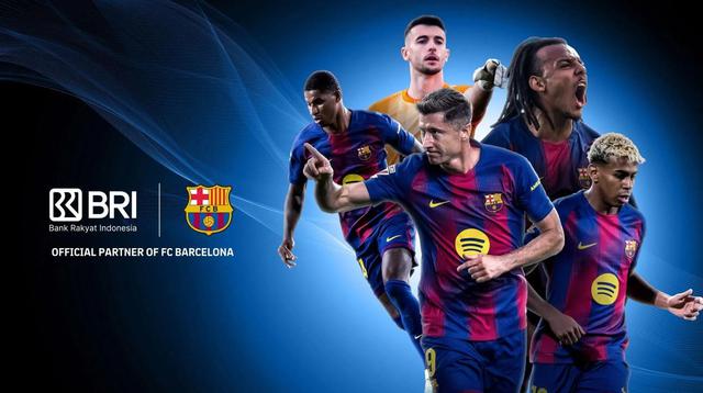 Bank Rakyat Indonesia (BRI) resmi menjalin kerja sama strategis dengan FC Barcelona.