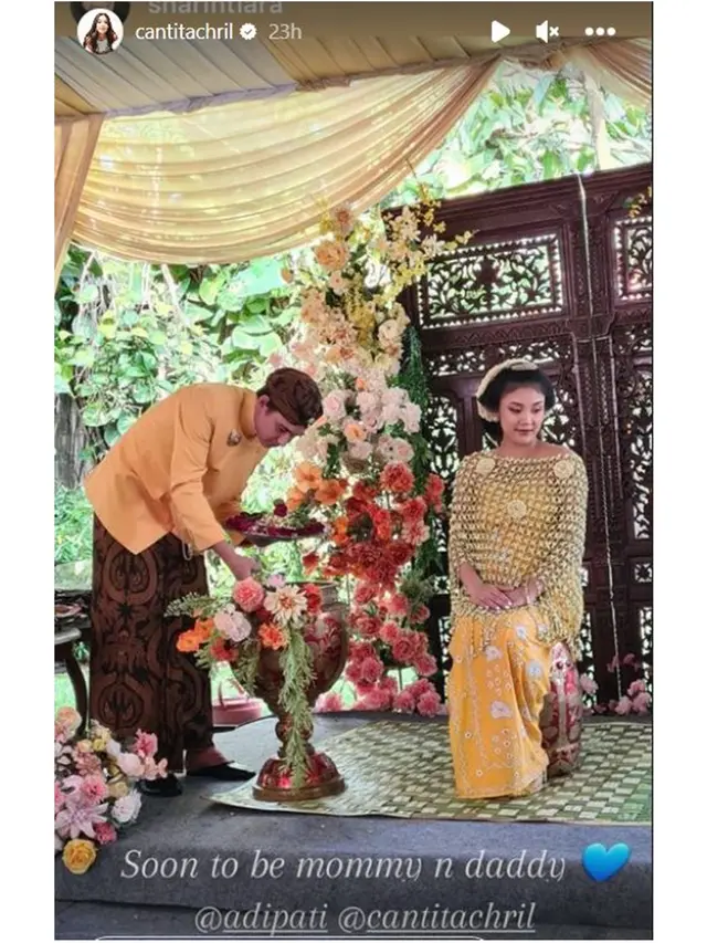 7 Momen Adipati Dolken dan Istri Gelar Acara Mitoni, Ungkap Jenis Kelamin Anak