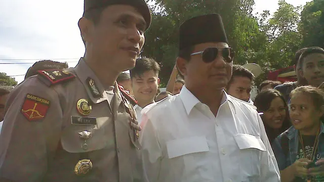 Prabowo Pede Gerindra Menang di TPS Tempatnya Mencoblos
