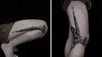 Ide tato yang bisa berubah saat tubuh bergerak (Sumber: Instagram/veksvanhillik)