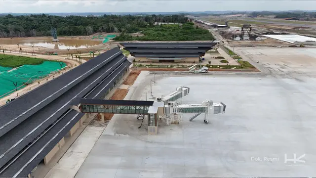 PT Hutama Karya (Persero) (Hutama Karya) memastikan penyelesaian Bandara VVIP IKN berjalan sesuai rencana. (Foto: Hutama Karya)
