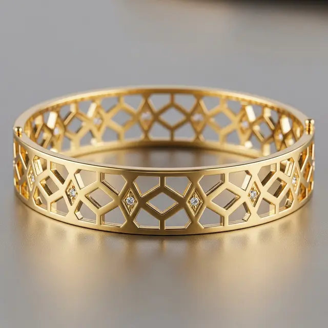 9 Model Gelang Emas Bangle Wanita Motif Klasik dengan Sentuhan Modern, Gaya Abadi