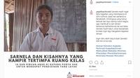 YAPPIKA-ActionAid membuka donasi untuk membangun sekolah layak untuk anak-anak di Kupang lewat Kitabisa. (Screenshot Instagram @yappikaactionaid/https://www.instagram.com/p/B3ouHQfh2w7/Putu Elmira)