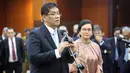 Terdapat lima menteri yang diganti pada reshuffle yang dilakukan pada Senin (8/9/2025), termasuk Menteri Keuangan, Sri Mulyani Indrawati. (merdeka.com/Arie Basuki)