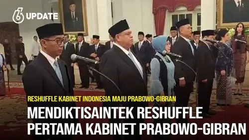 Daftar Pejabat di Reshuffle Pertama Kabinet Prabowo-Gibran