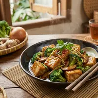 Tofu Brokoli Saus Tiram (AI Generated)