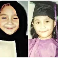 Penampilan Nagita Slavina saat masih kecil (Instagram/@pecintaladygigi/@rieta_amilia)