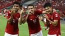 Final Piala AFF 2020 kali ini akan mempertemukan Timnas Indonesia dan Thailand di Singapore National Stadium dengan sistem dua leg. Partai ini semakin seru mengingat kedua tim memiliki pemain yang sedang bermain di klub Eropa. Berikut daftar pemainnya. (AP/Suhaimi Abdullah)