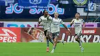 Pemain Persib Bandung, Ciro Alves, melakukan selebrasi setelah mencetak gol ke gawang RANS Nusantara FC pada laga pekan ke-25 BRI Liga 1 di Stadion Pakansari, Bogor, Minggu (19/2/20023). Persib menang atas RANS Nusantara dengan skor 3-1. (Bola.com/M Iqbal Ichsan)