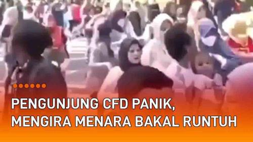 VIDEO: Pengunjung CFD Solo Panik Berlarian, Mengira Menara Bakal Runtuh