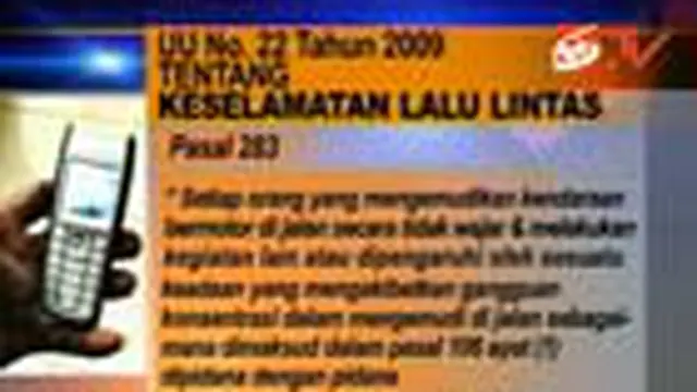 Menelepon dan Berkendara Tak Bisa Berbarengan