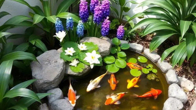 Taman Kecil dengan Kolam Mini