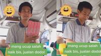 Pedagang asongan penjual dodol (TikTok/@asepanuazwarfarid)