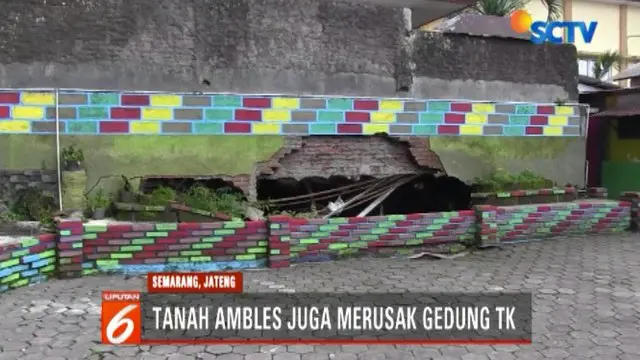 Pihak BPBD Semarang memberikan himbauan kepada pihak kantor kecamatan maupun TK untuk tidak melakukan aktivitas di sekitar lokasi amblesan tanah.