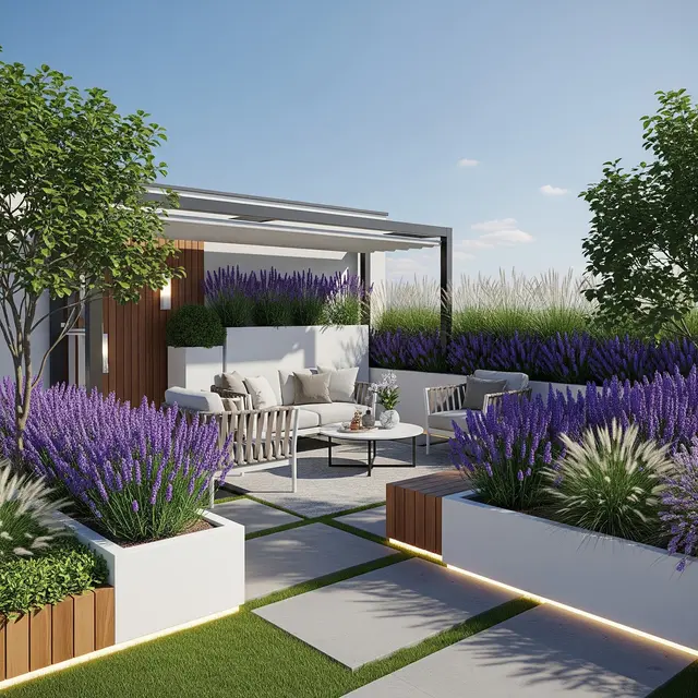 Desain Rooftop Garden Modern untuk Rumah Type 36 (Gemini AI)