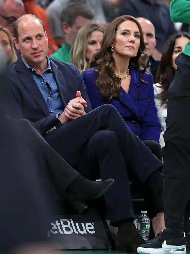 Serunya Pangeran William dan Kate Middleton Nonton Pertandingan NBA