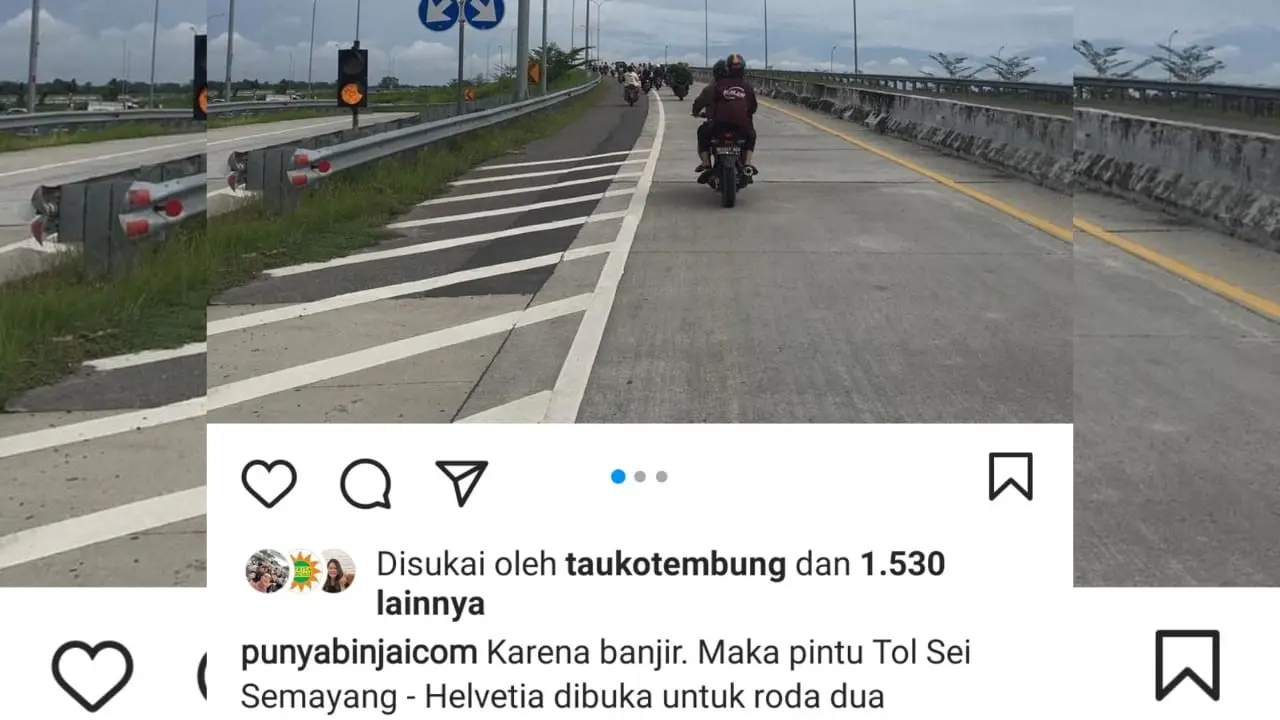 Sepeda motor Masuk tol