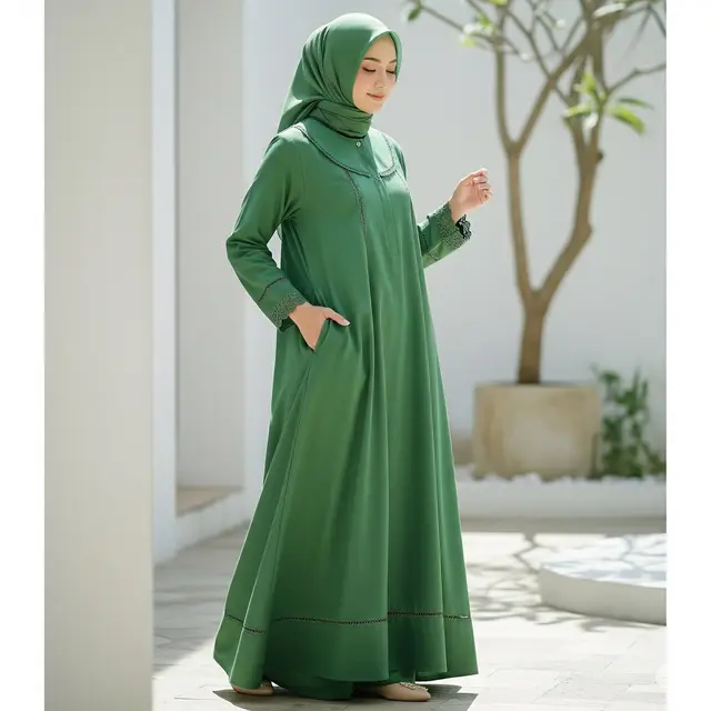 Gamis Katun Jepang Saku Tersembunyi