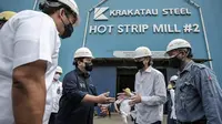 Menteri BUMNRI Erick Thohir mengatakan sukses merestrukturisasi dan transformasi keuangan PT Krakatau Steel Tbk.
