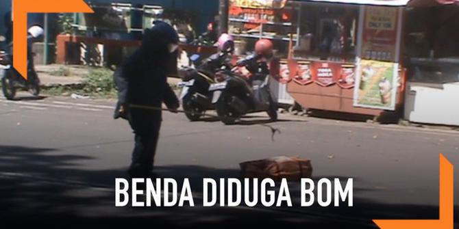 VIDEO: Tas Mencurigakan Dilempar ke Gerbang Polres Bengkulu