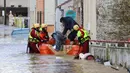 Sejumlah wilayah utara Pas-de-Calais dilanda banjir pada 7 November 2023. (Denis Charlet/AFP)